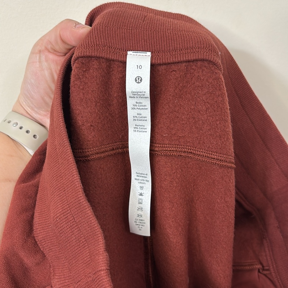 Lululemon Scuba High-Rise Jogger Smoky Red Size 10 - Picture 10 of 10